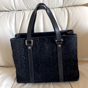 Like new, Celine black suede handbag. No major flaws in near new condition.